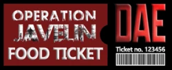 Operation Javelin - Food Ticket